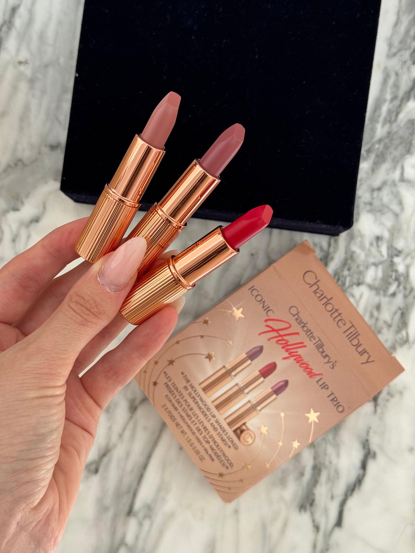 CHARLOTTE TILBURY Iconic Hollywood Lip Trio Lipstick Gift Set