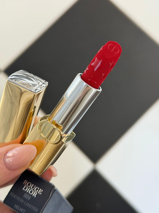 DIOR Rouge Dior - Limited Edition
Couture Color Lipstick (999 Velvet) - Hydrating and Longwearing