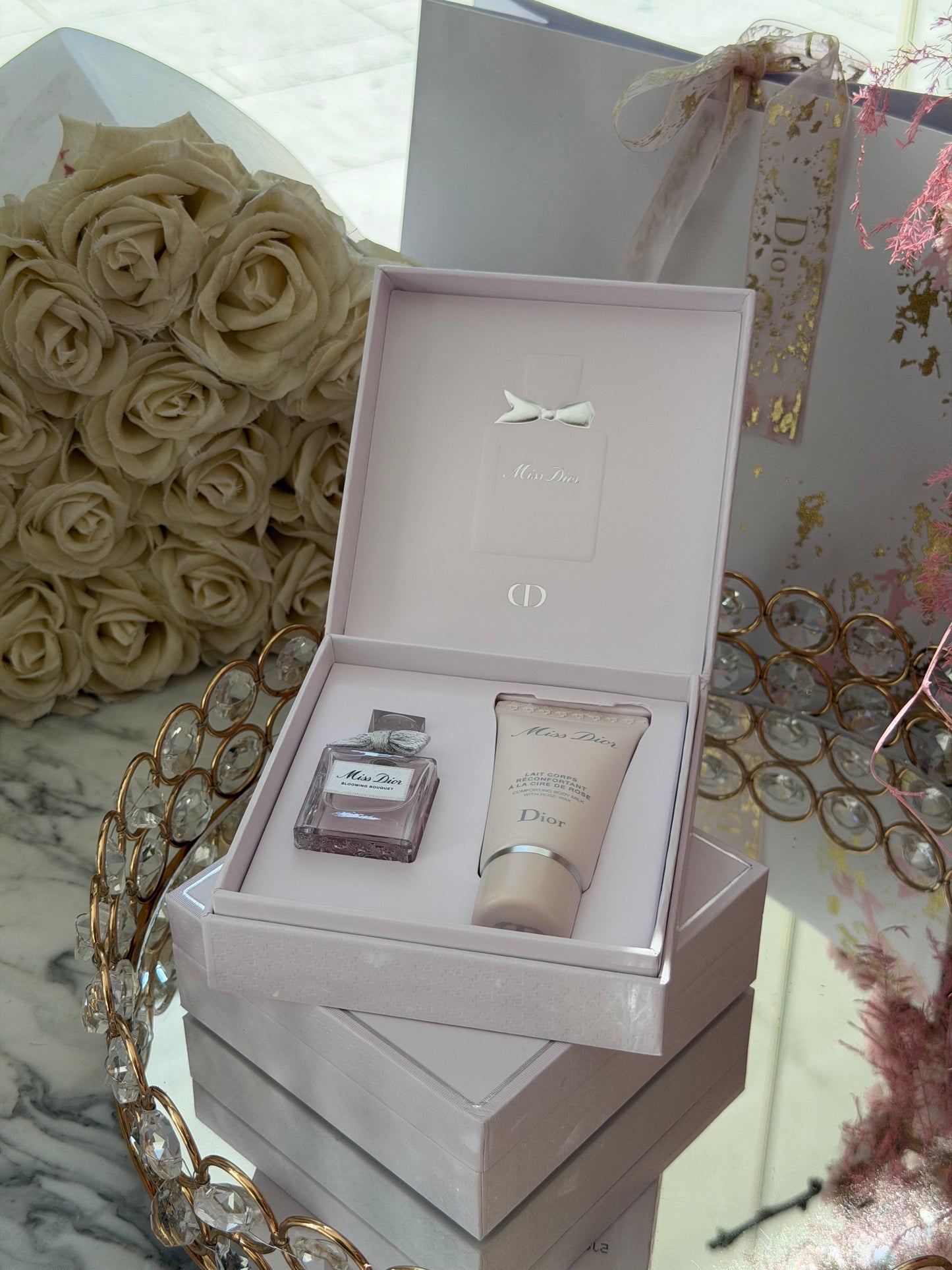 DIOR Miss Dior Blooming Bouquet Eau De Toilette + Body Milk Gift Set