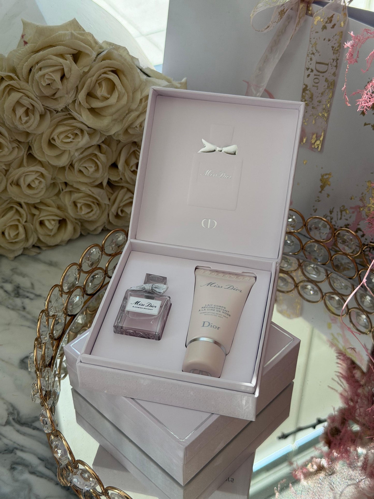 DIOR Miss Dior Blooming Bouquet Eau De Toilette + Body Milk Gift Set
