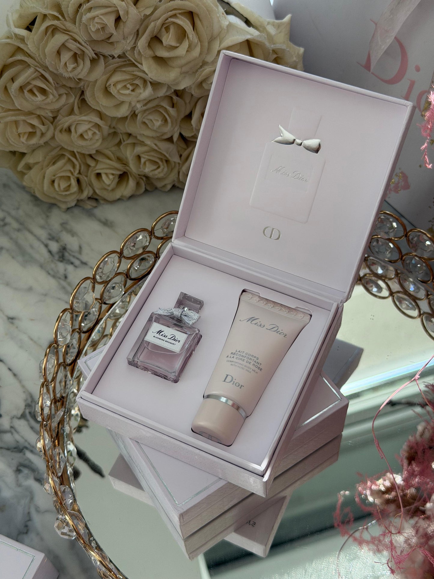 DIOR Miss Dior Blooming Bouquet Eau De Toilette + Body Milk Gift Set