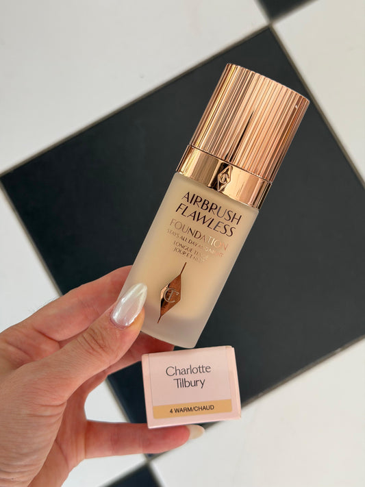 CHARLOTTE TILBURY Airbrush Flawless Foundation (4W) - Stays All Day And Night, Full Coverage