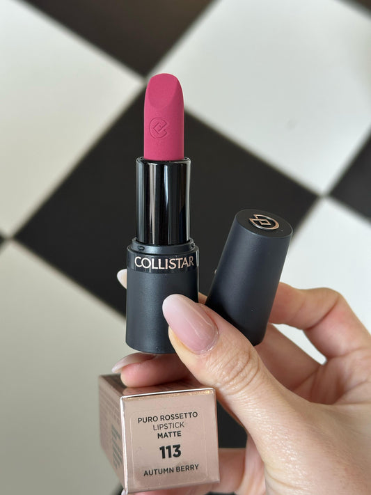 COLLISTAR
Puro Matte Lipstick (113)
Hydrated Lips With a Long-Lasting Matte Finish