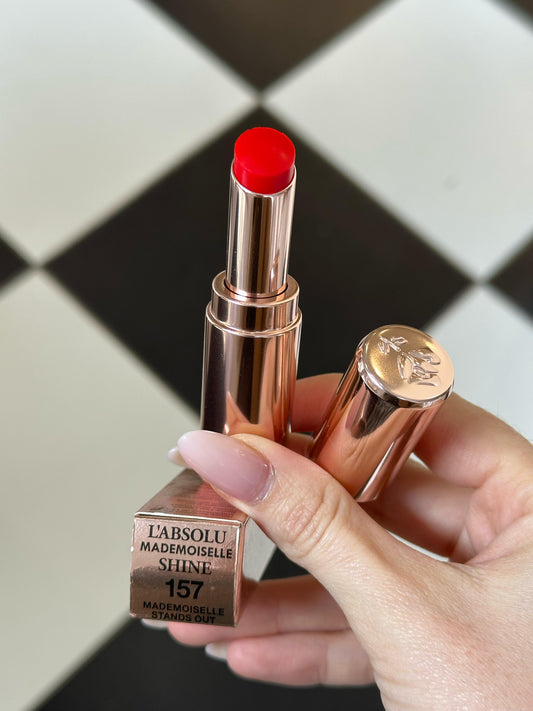LANCÔME 
L'Absolu Mademoiselle Shine (157)
Balmy Healthy Glow Lipstick
