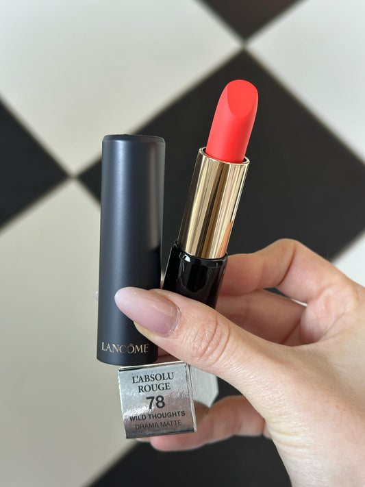LANCÔME L'Absolu Rouge Cream Lipstick 18H Comfort, Hydrating and Shaping Lipcolor (78)