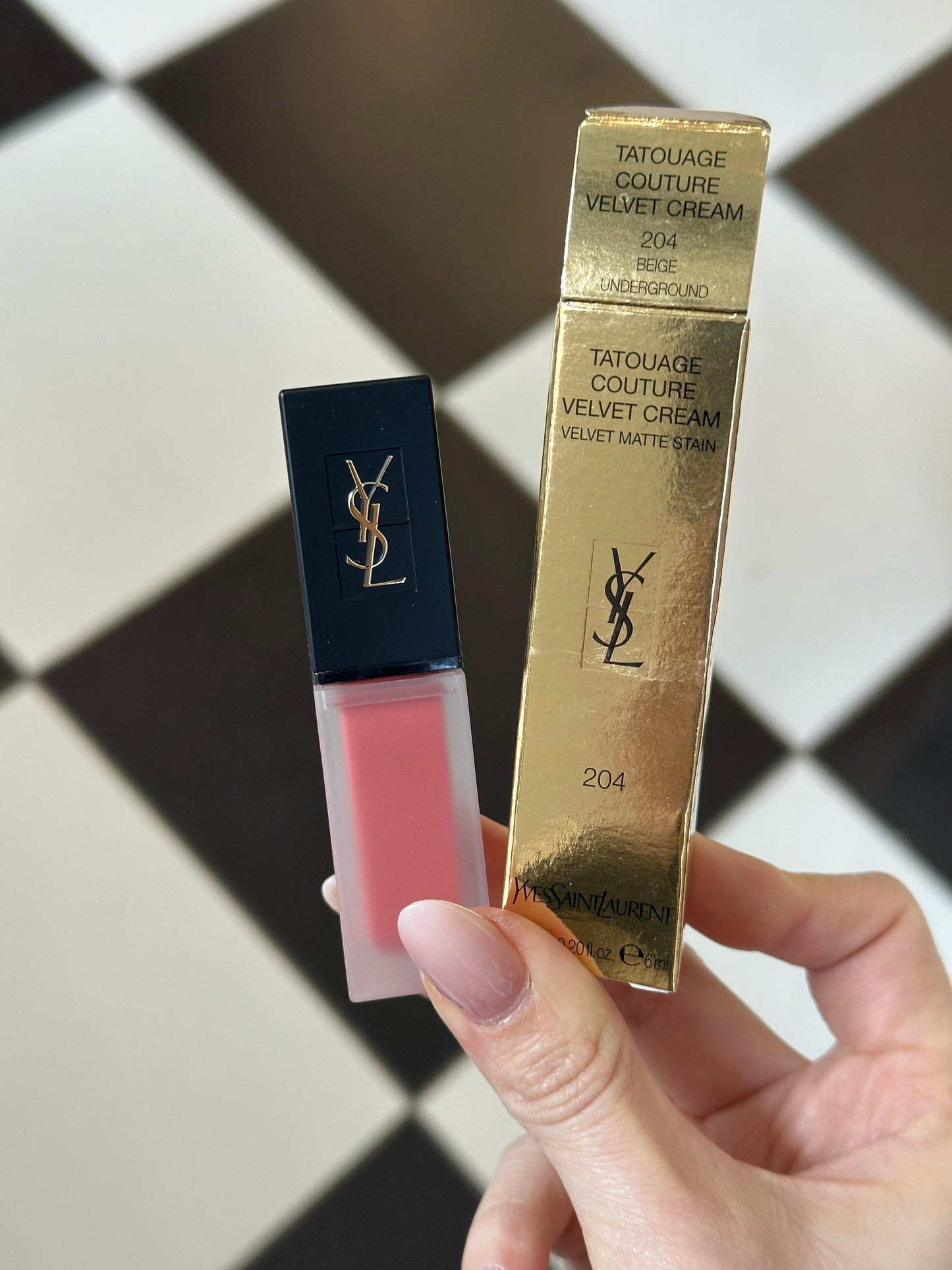 YSL Tatouage Couture Velvet Cream Liquid Lipstick (204)