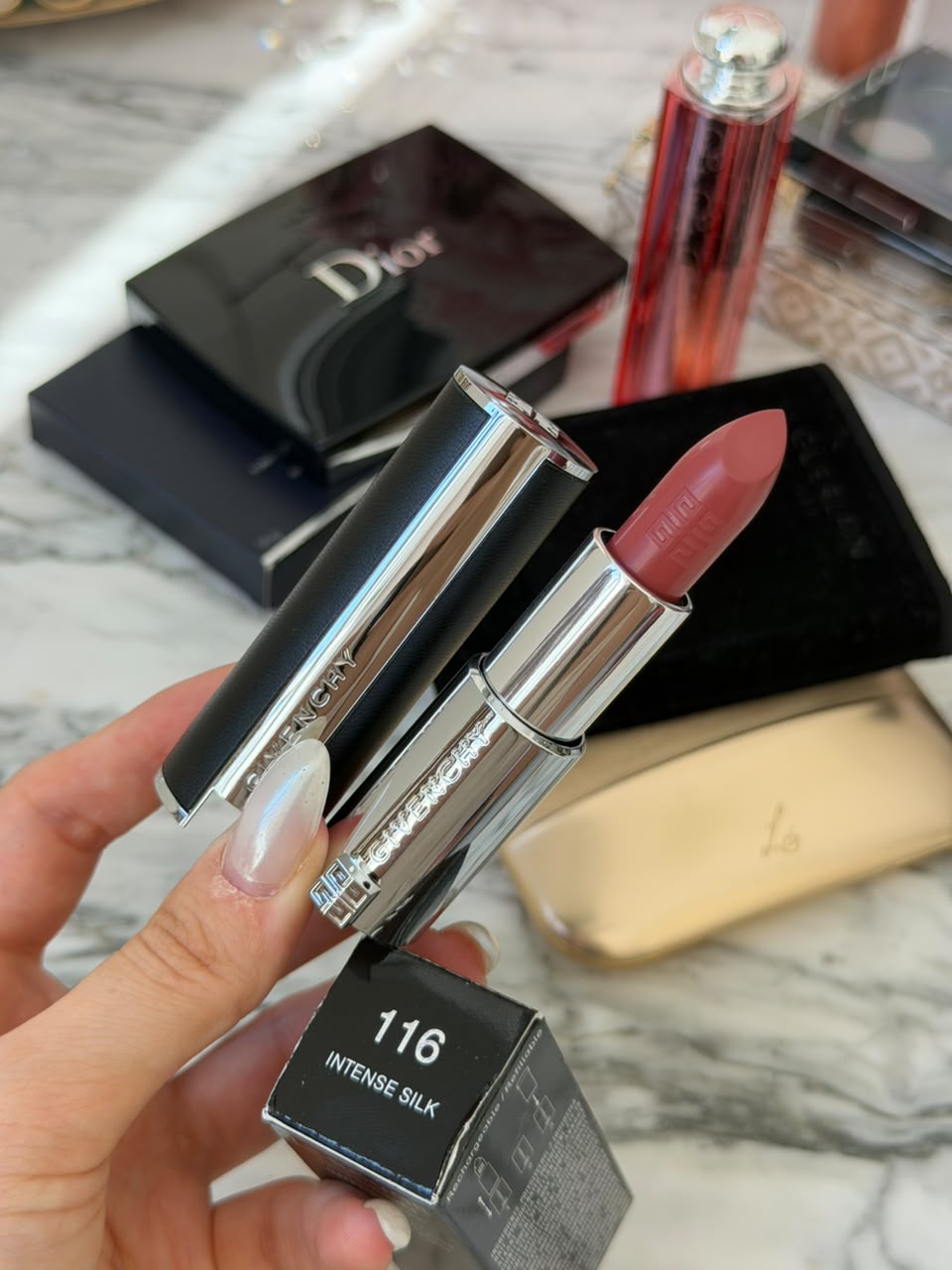 GIVENCHY Le Rouge Interdit Intense Silk
Luminous Matte Lipstick (116)