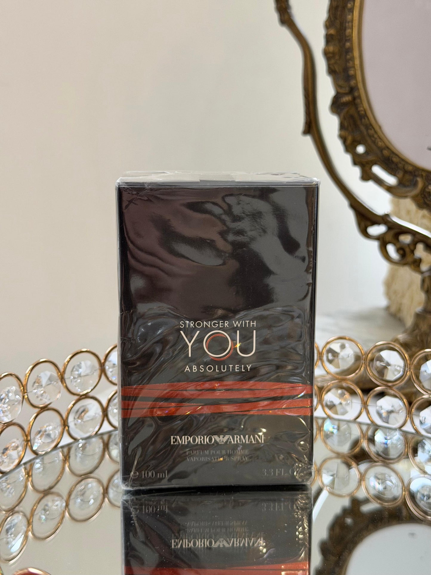 ARMANI Stronger With You Absolutely Parfum - Fresh, Spicy, Ambery Fragrance With a Captivating Rum Accord