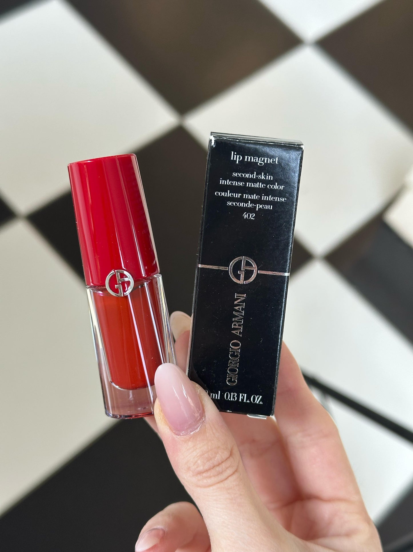 ARMANI Lip Magnet Liquid Lipstick Ultra-Matte, High Pigment (402)