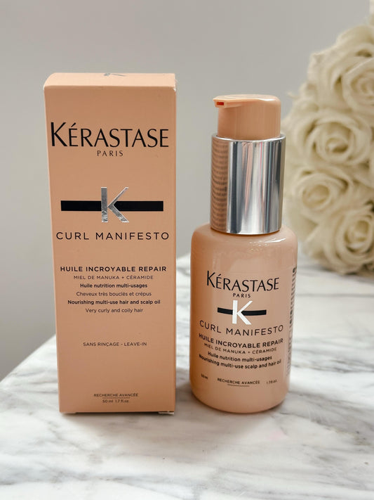 KÉRASTASE Curl Manifesto
Huile Incroyable Repair Hair Oil
Nourishing Multi-Use Hair And Scalp Oil For Coily And Very Curly Hair