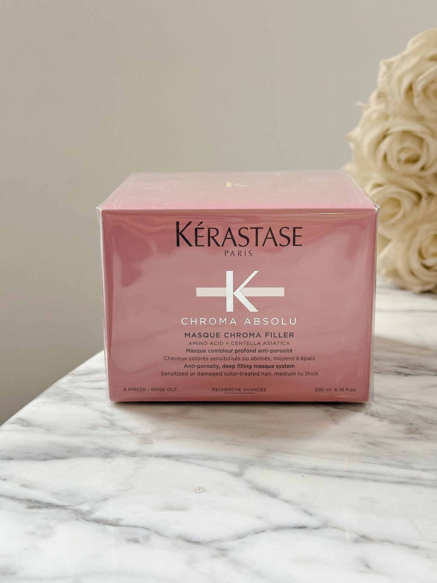 KÉRASTASE Chroma Absolu
Chroma Filler Hair Mask
Deep Strengthening For Color Treated Hair