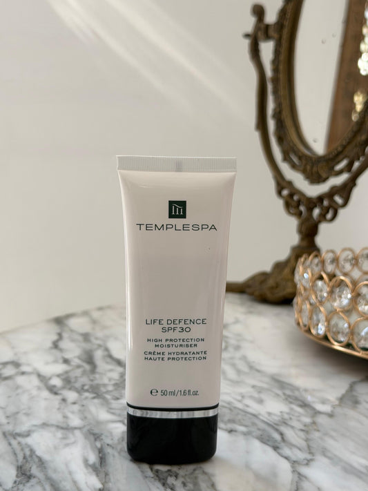 TEMPLESPA Life Defence SPF30 High Protection Moisturiser