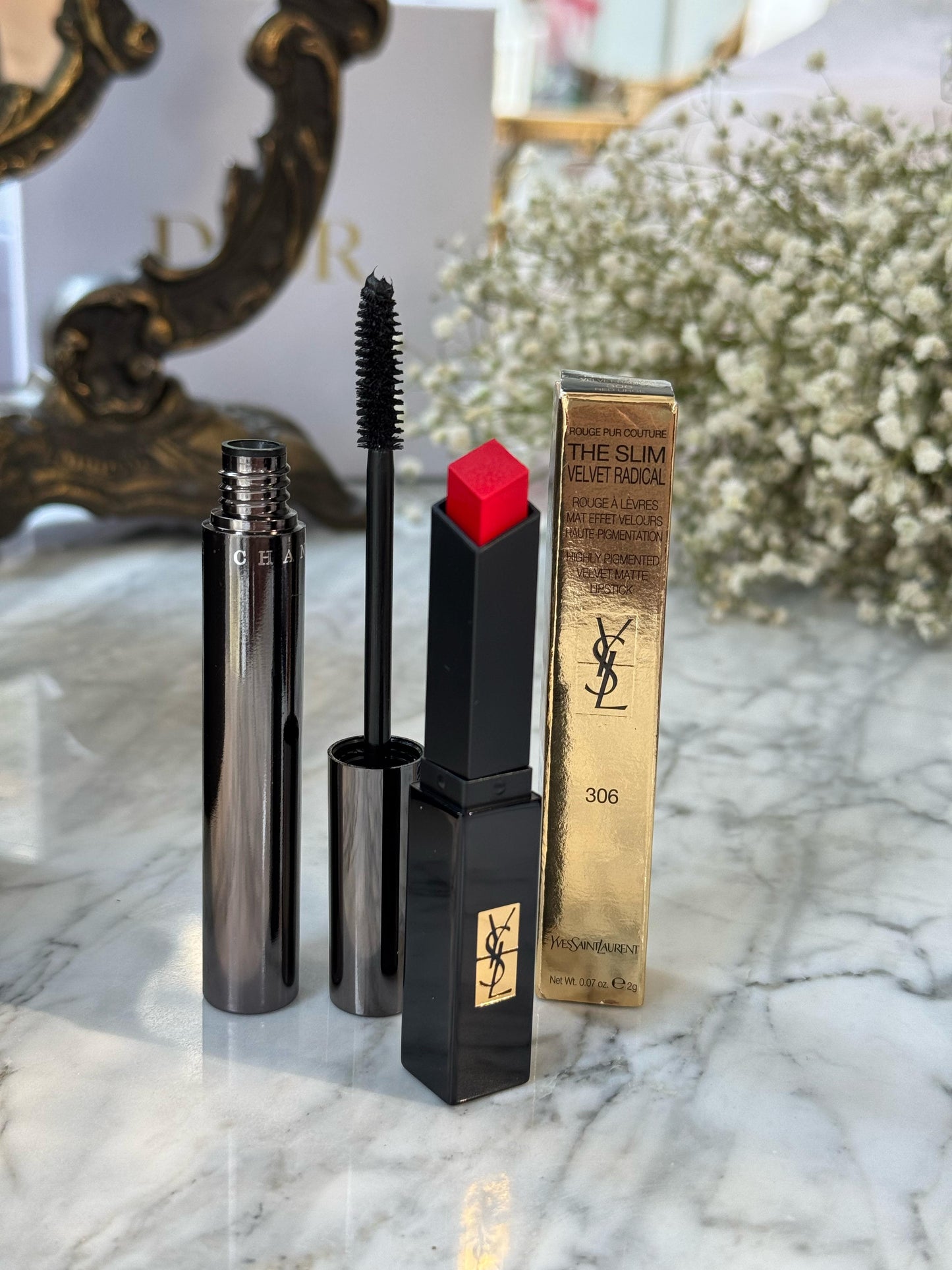 CHANTECAILLE Mascara + YSL Lipstick Set 4.000ALL