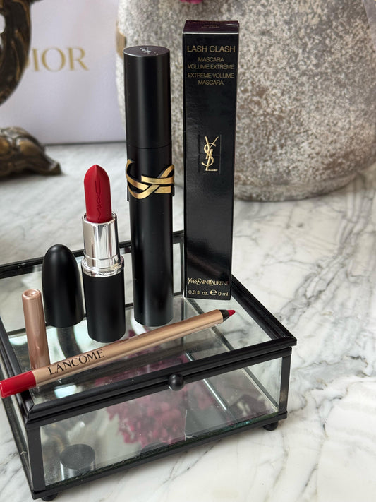 MAC Lipstick + LANCOME Lip Liner + YSL Mascara Set 5.000ALL