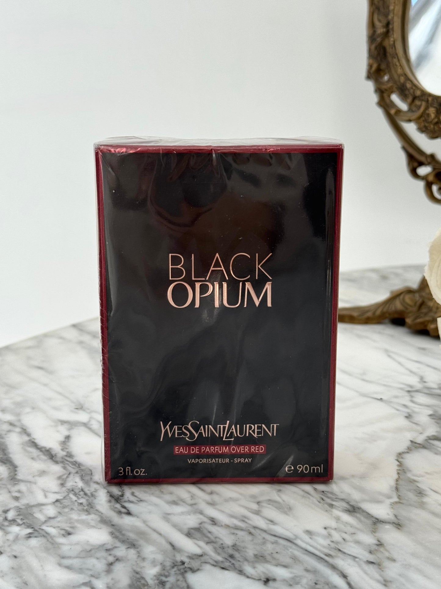 YSL Black Opium - Eau De Parfum Over Red