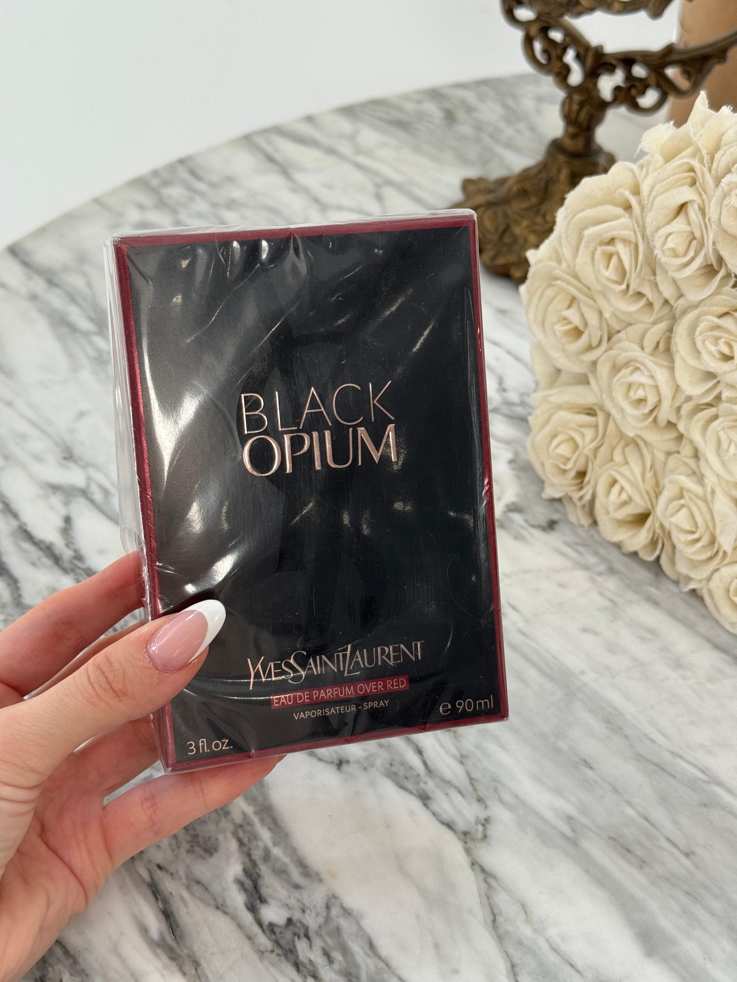 YSL Black Opium - Eau De Parfum Over Red