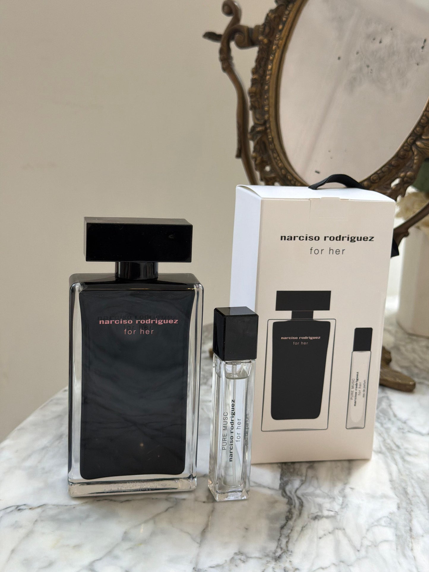 NARCISO RODRIGUEZ For Her Eau De Toilette + Pure Musc Mini Eau De Parfum Gift Set