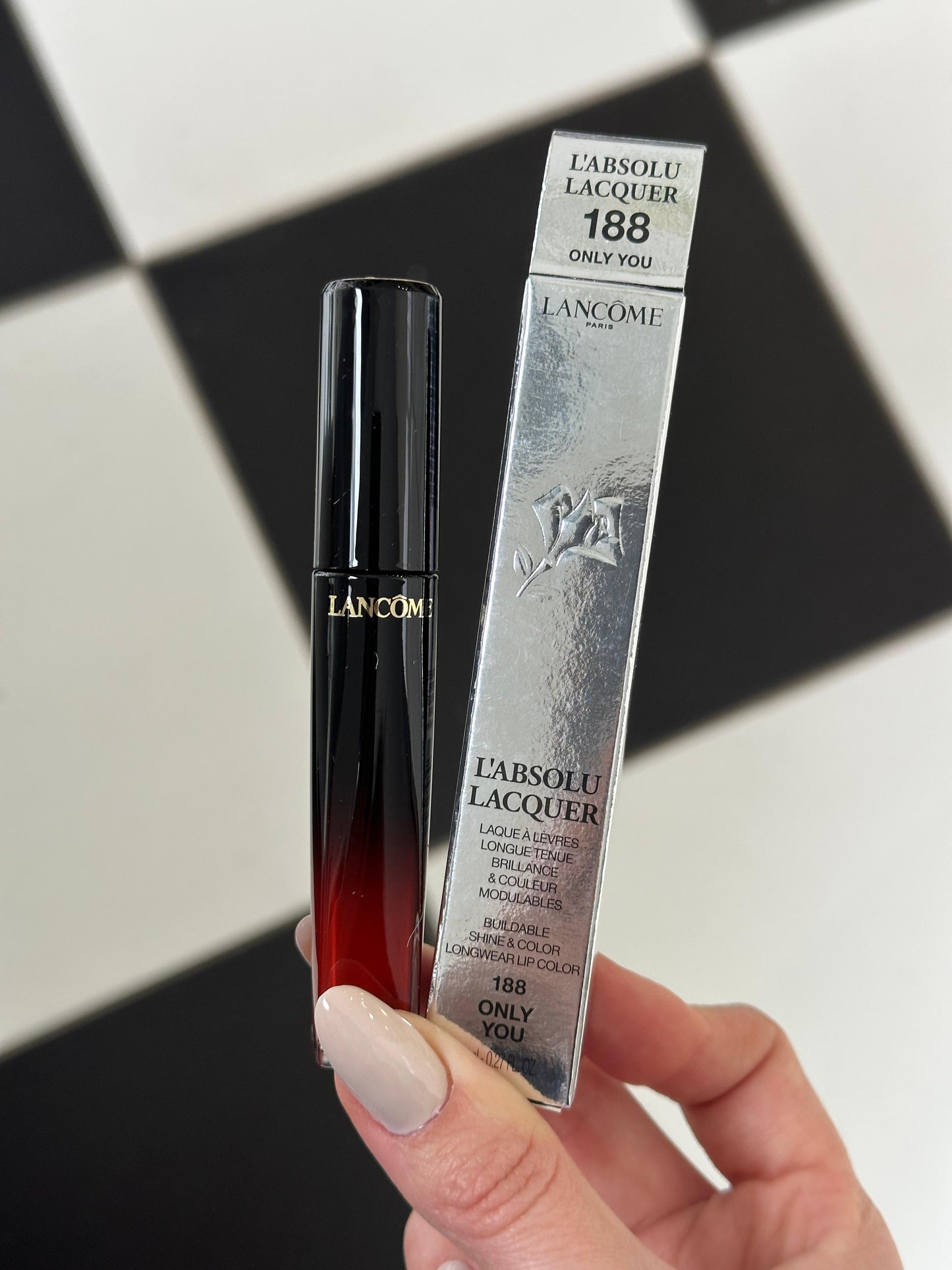 LANCÔME
L'Absolu Lacquer Long-Lasting Liquid Lipstick (188)