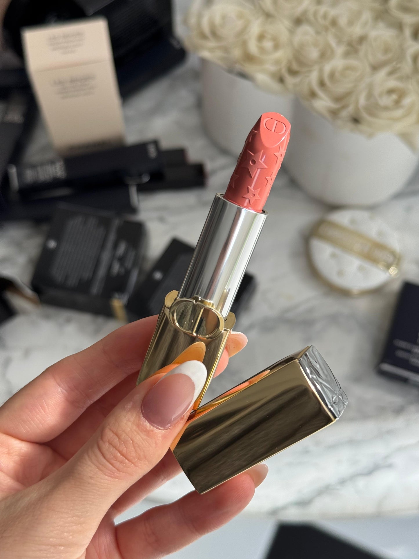 DIOR Rouge Dior - Limited Edition
Couture Color Lipstick (210 Satin) - Hydrating and Longwearing