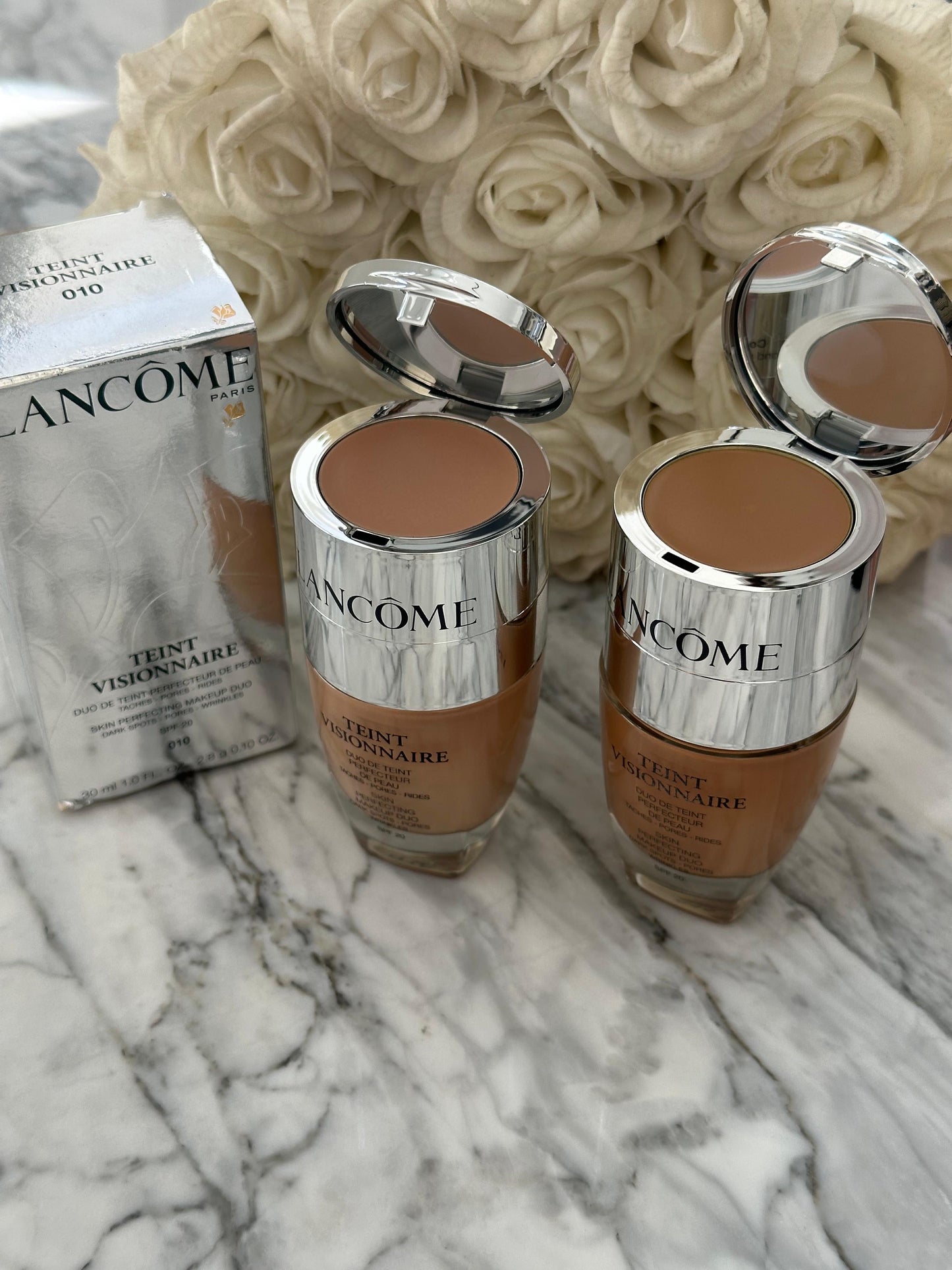 LANCÔME Teint Visionnaire
Skin Perfecting Foundation Makeup Duo - Dark Spotes, Pores, Wrinkles