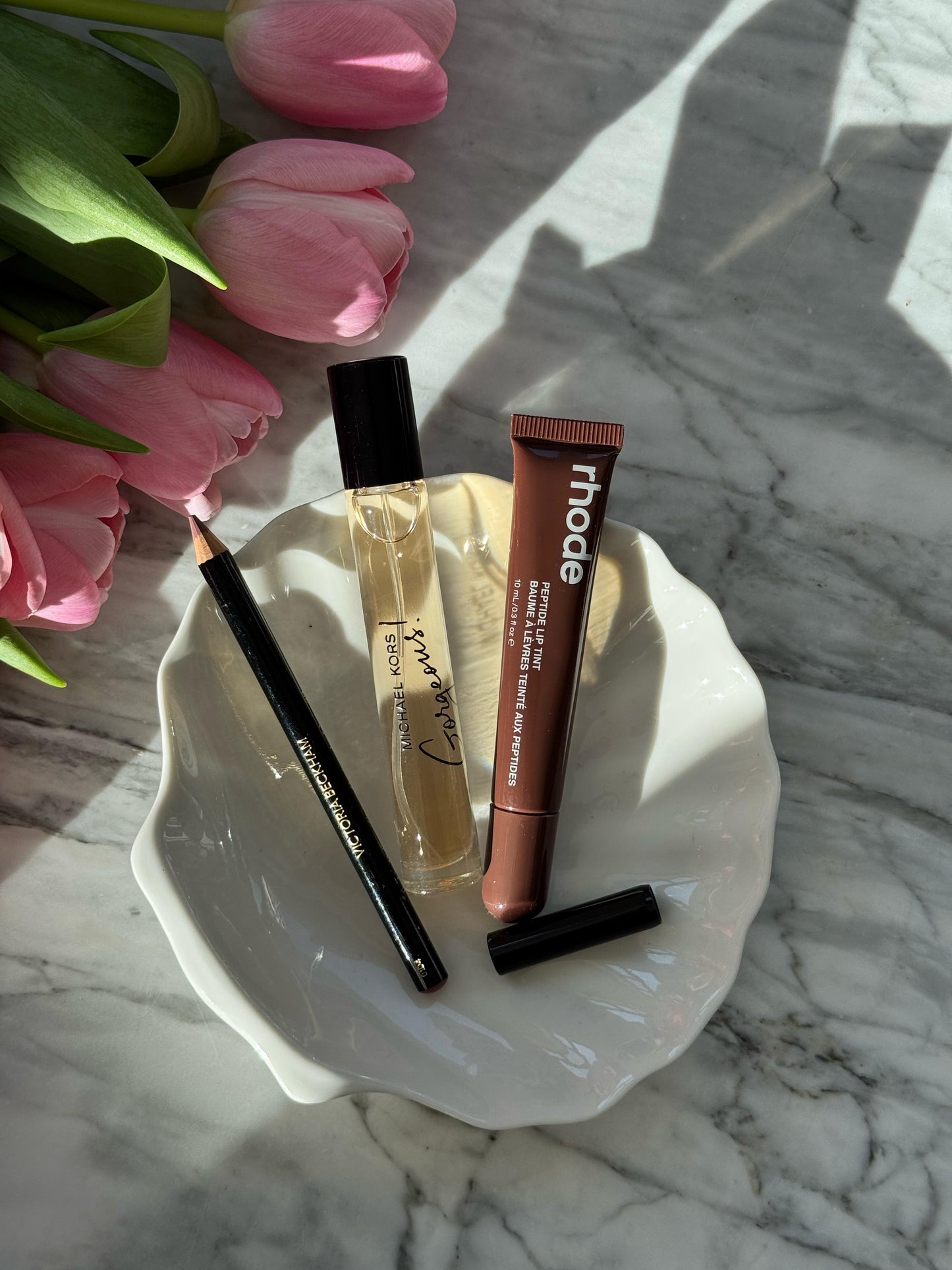 MICHAEL KORS + RHODE Espresso + BECKHAM Lip Pencil Set 3.500ALL