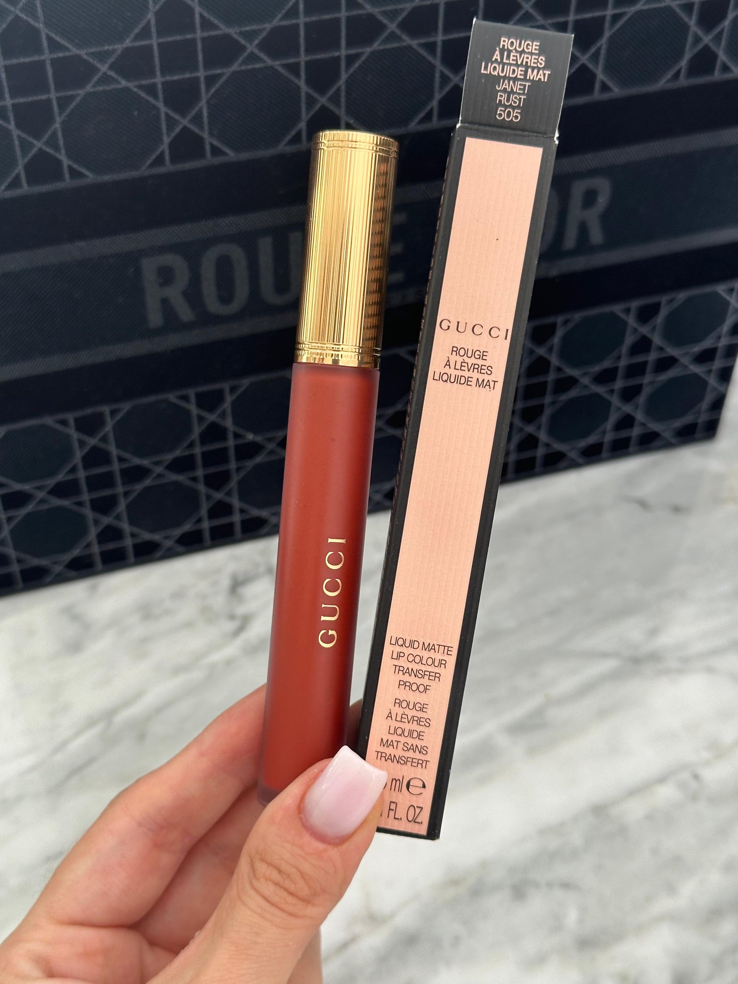 GUCCI Rouge Á Lévres Liquid Mat Lipstick - Gloss Repulpant, Lissant & Hydratant (505)