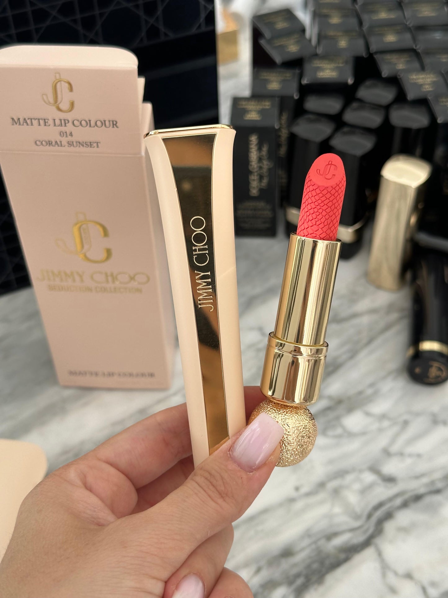 JIMMY CHOO
Coral Sunset Matte Lipstick