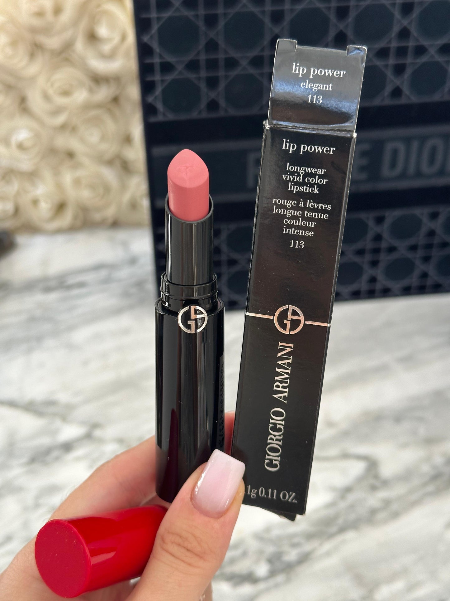 ARMANI Lip Power Longwear Vivid Color Lipstick (113)