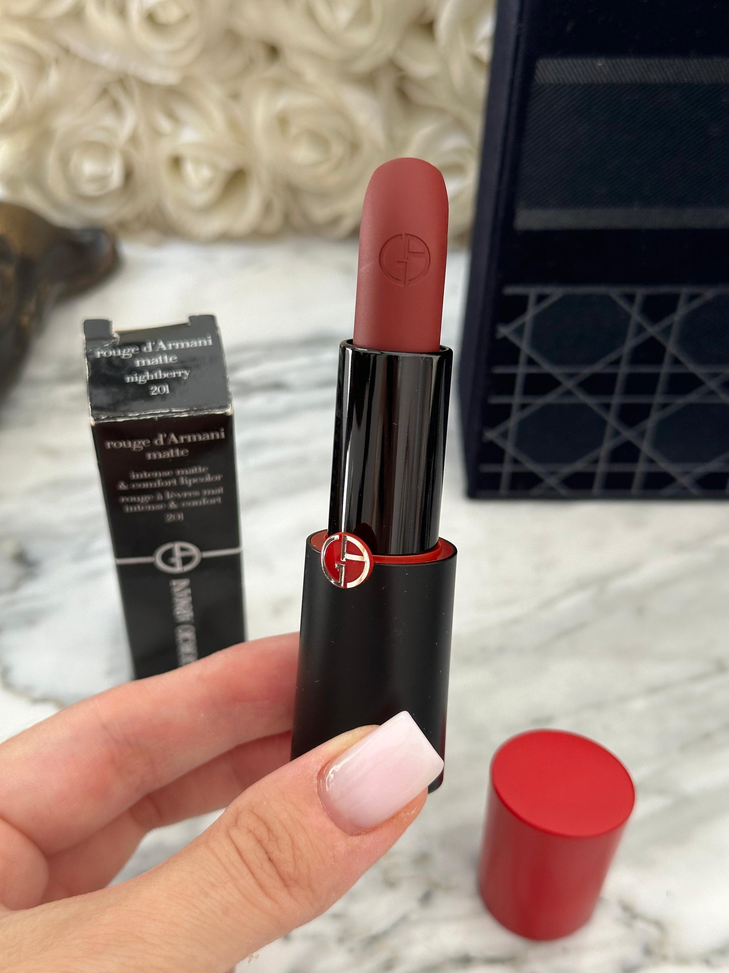 ARMANI Rouge D’Armani Matte/Sheer/Satin Lipstick (201)