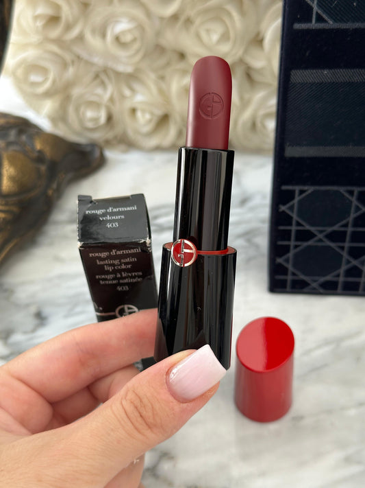 ARMANI Rouge D’Armani Matte/Sheer/Satin Lipstick (403)