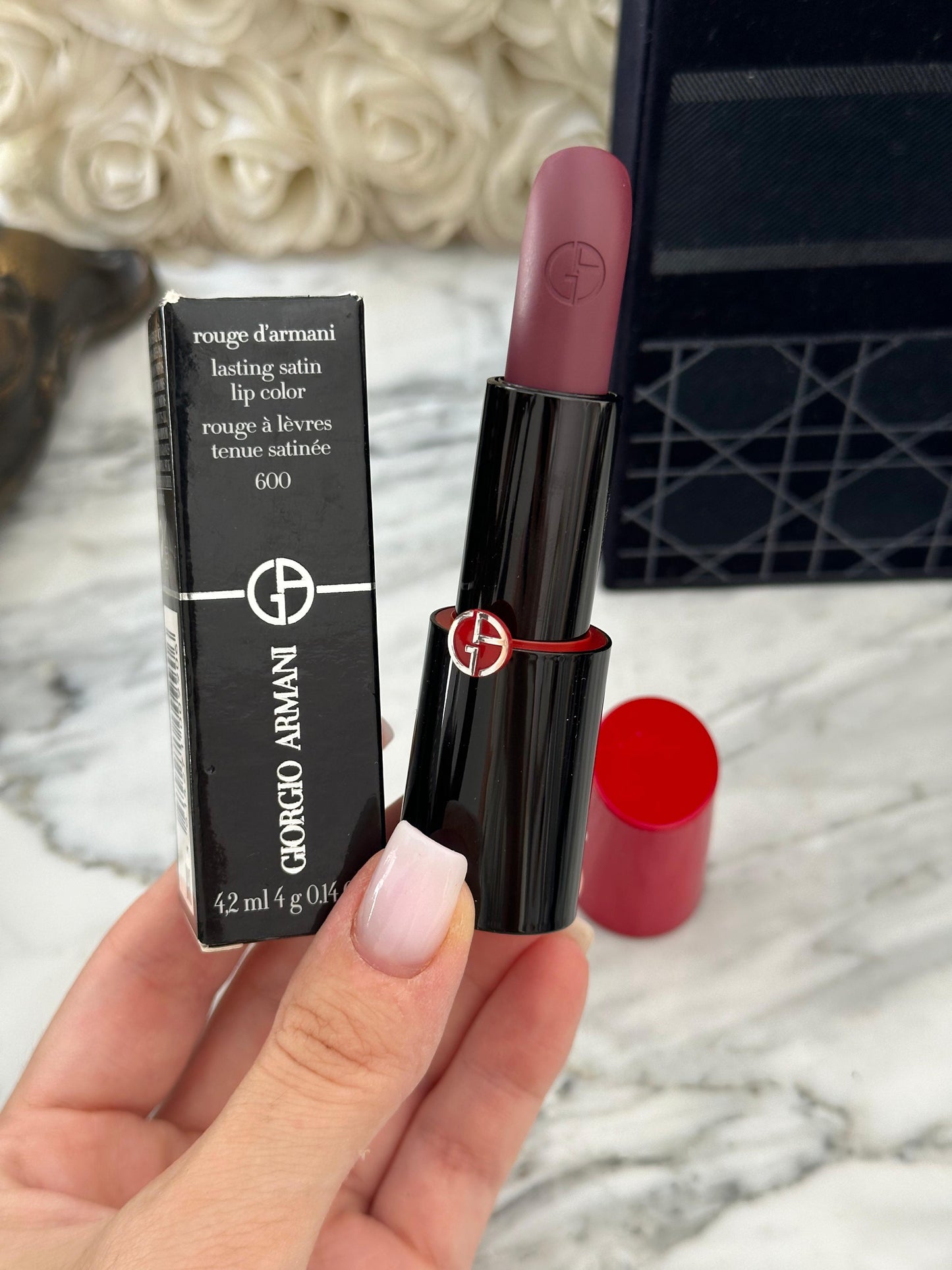ARMANI Rouge D’Armani Matte/Sheer/Satin Lipstick (600)