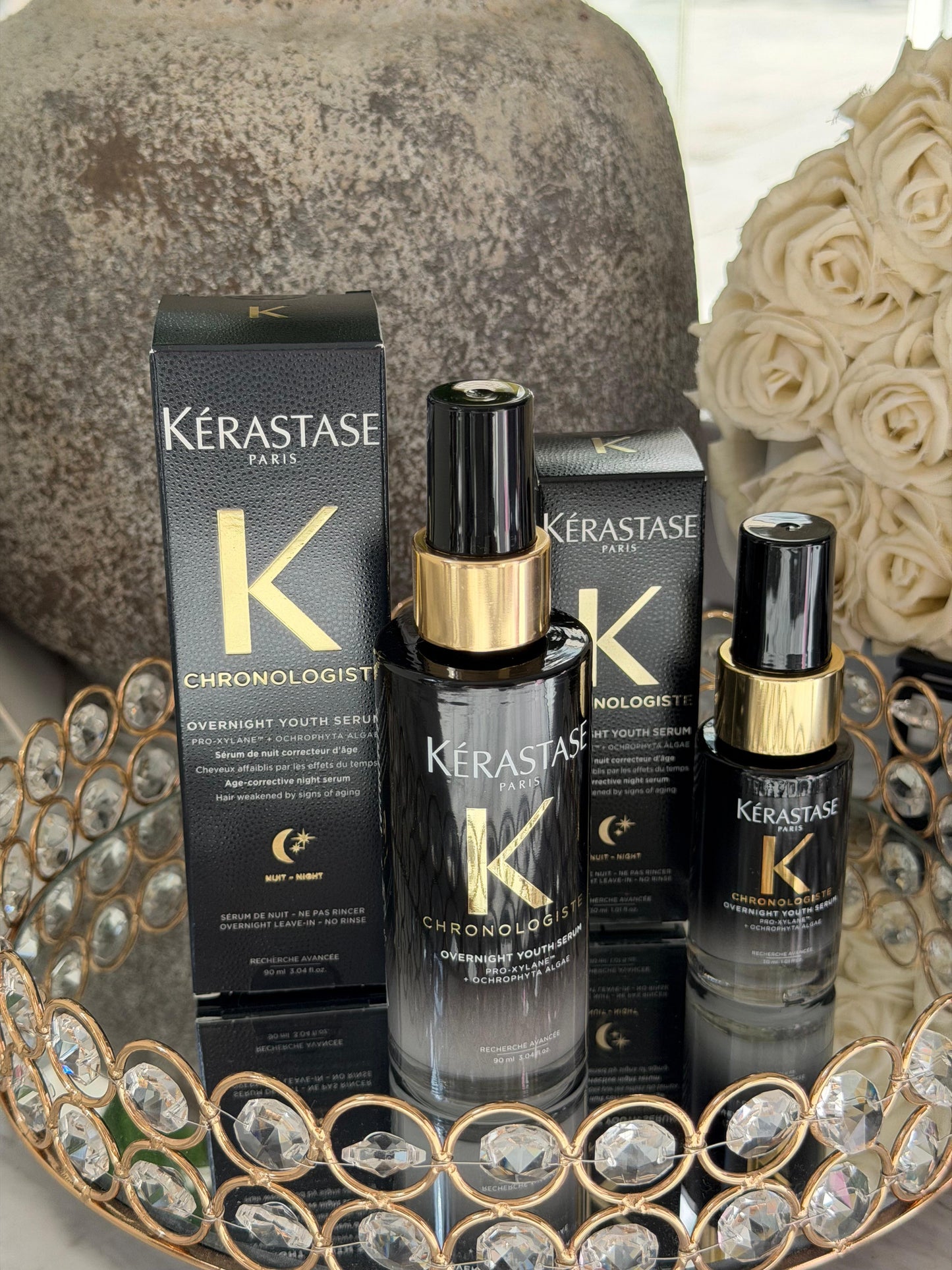KERASTASE Chronologiste Overnight Youth Serum
Luxurious Overnight Age-Corrective Leave-In Hair Serum