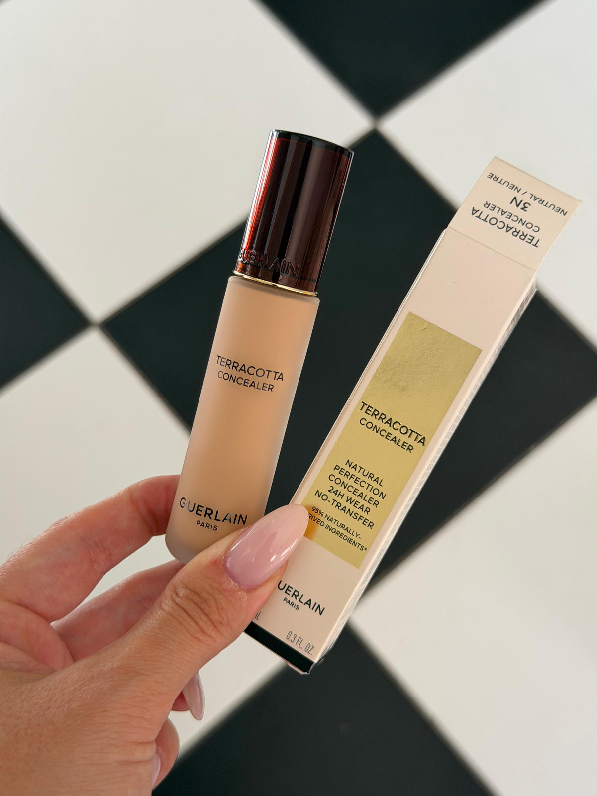 GUERLAIN Terracotta Concealer (3N)
Natural Perfection 24H Wear – No-Transfer