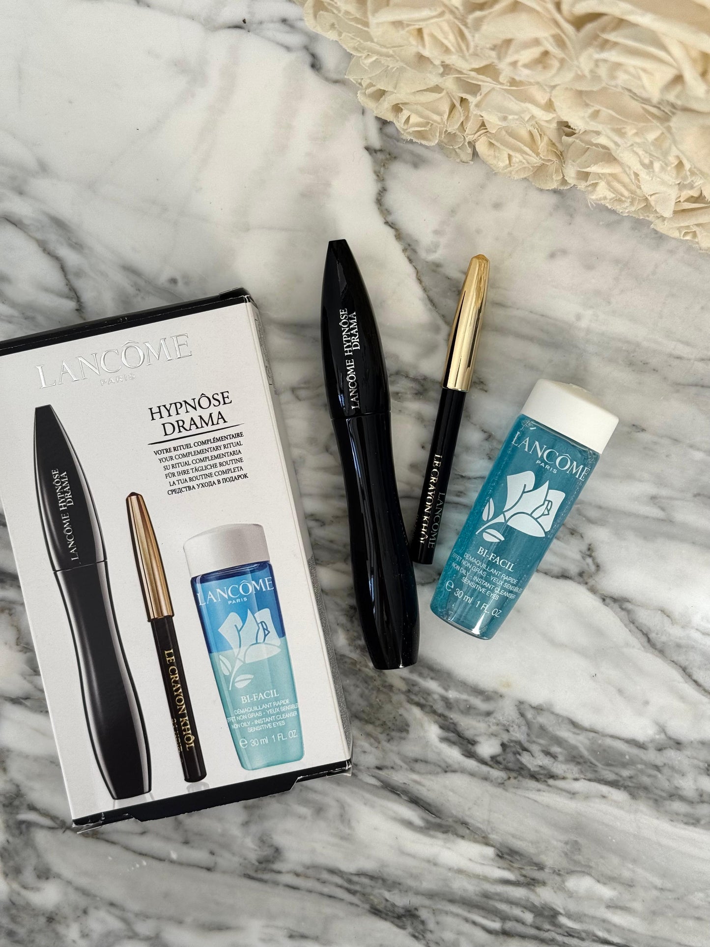 LANCÔME Hypnôse Volume-à-Porter Set (mascara/6,5ml + pencil/0,7g + demaq/30ml)