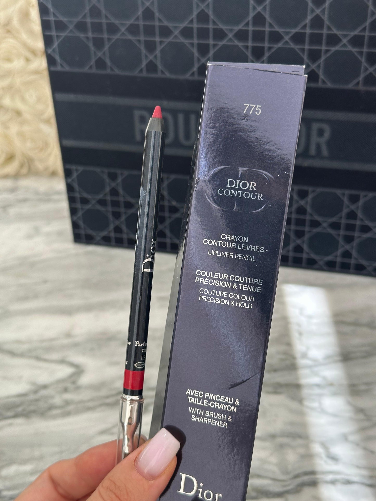 DIOR Contour Lip Liner Pencil With Brush & Sharpener