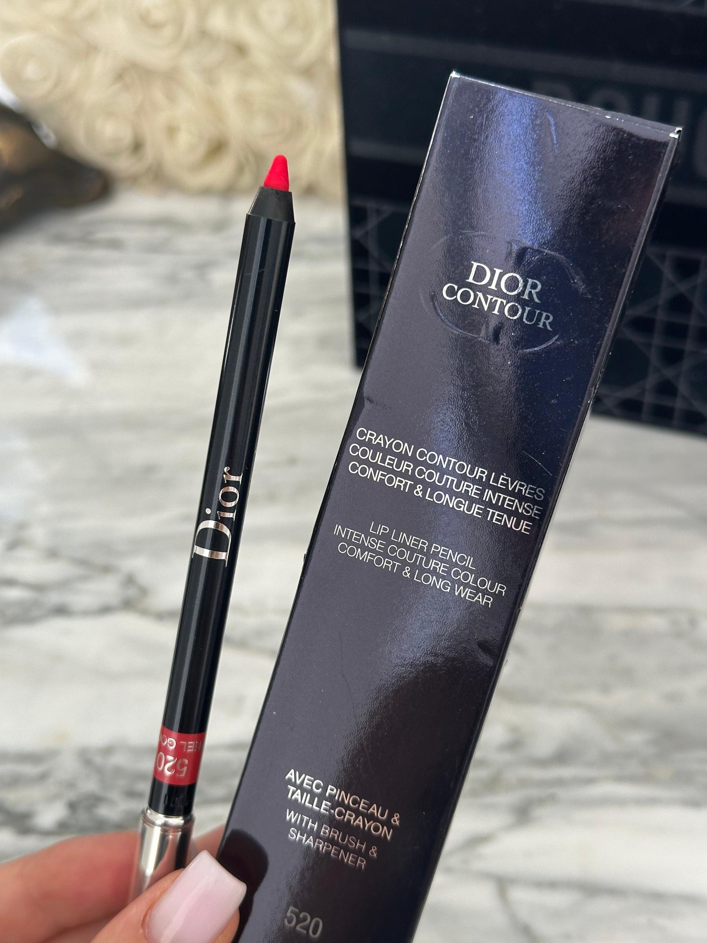 DIOR Contour Lip Liner Pencil With Brush & Sharpener