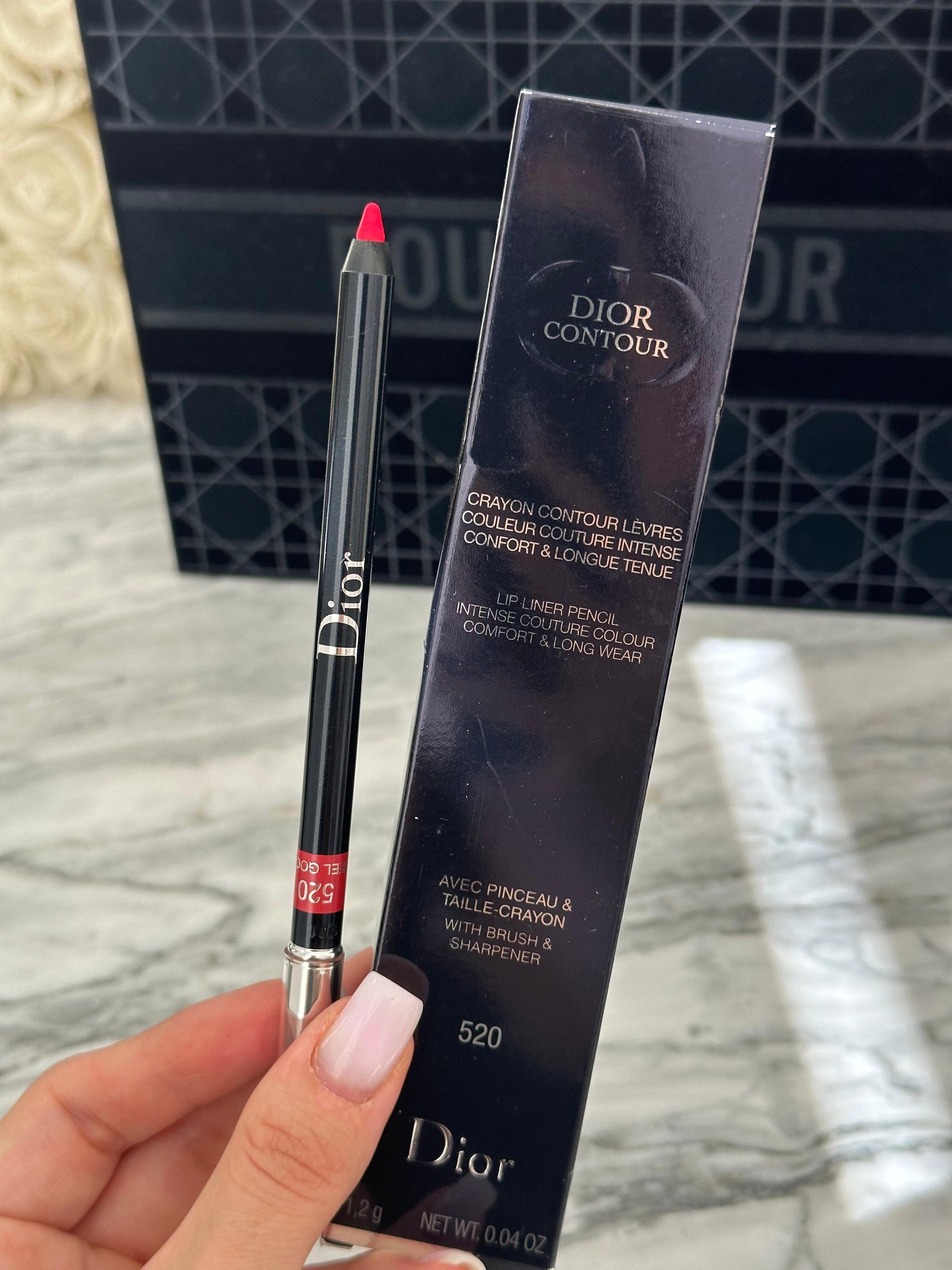 DIOR Contour Lip Liner Pencil With Brush & Sharpener