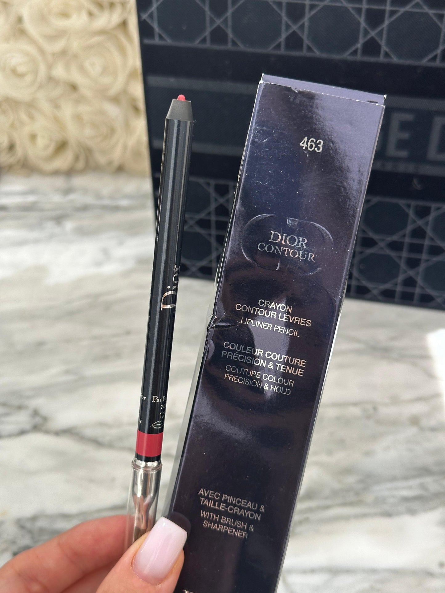 DIOR Contour Lip Liner Pencil With Brush & Sharpener