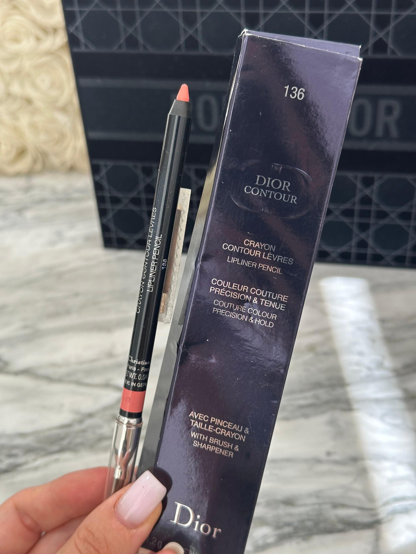 DIOR Contour Lip Liner Pencil With Brush & Sharpener