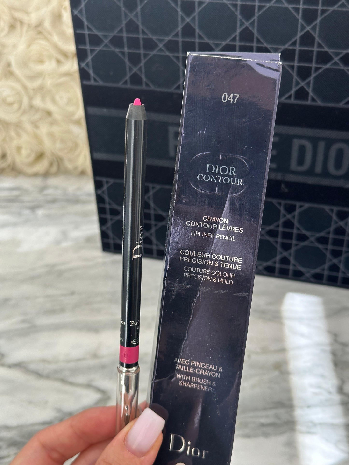 DIOR Contour Lip Liner Pencil With Brush & Sharpener