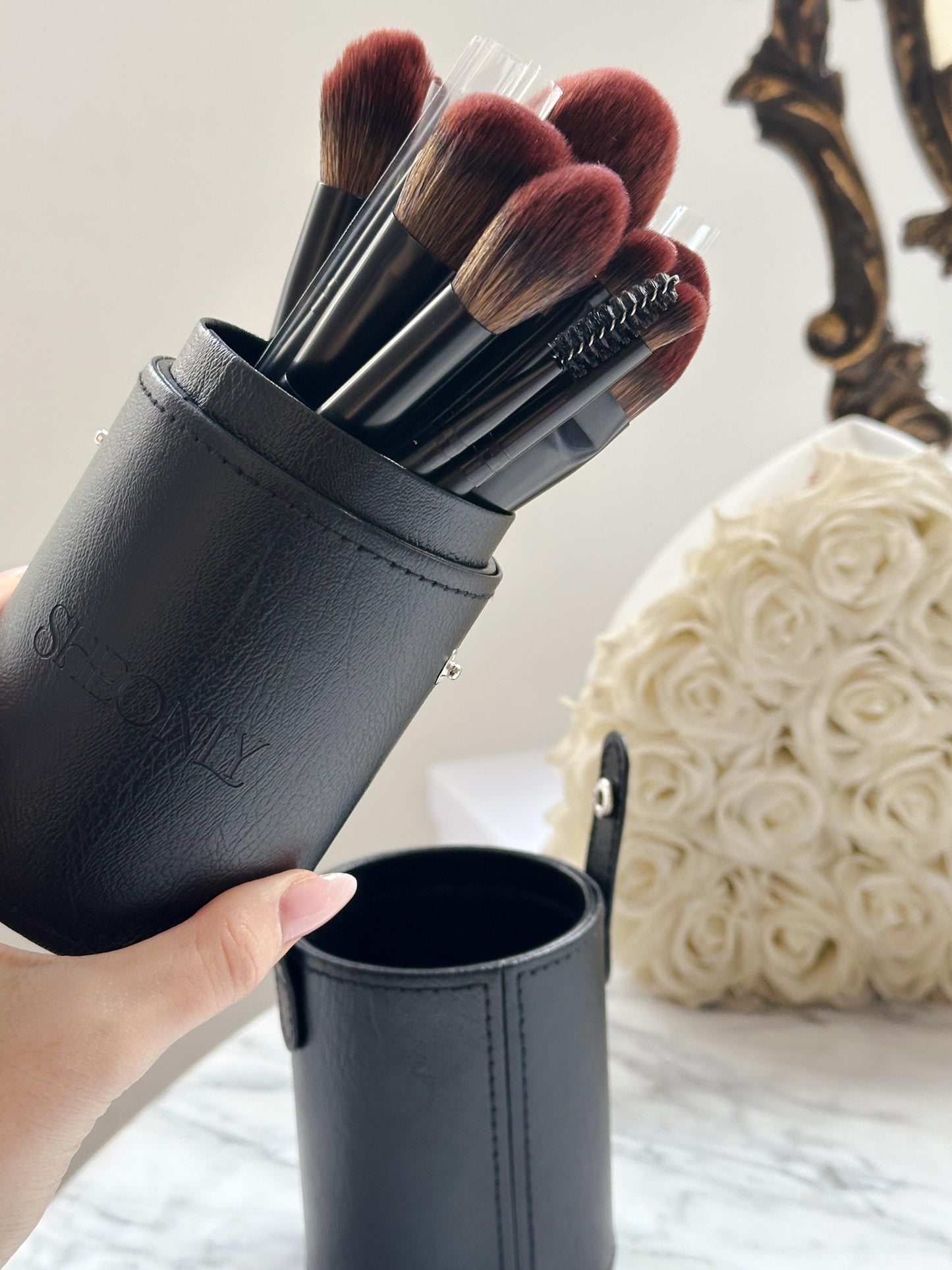 SHEONLY Makeup Brush Set Aurora 18 Pcs Professional Makeup Brush Set for Foundation, Powder, Concealers, Eye Shadows, Blush