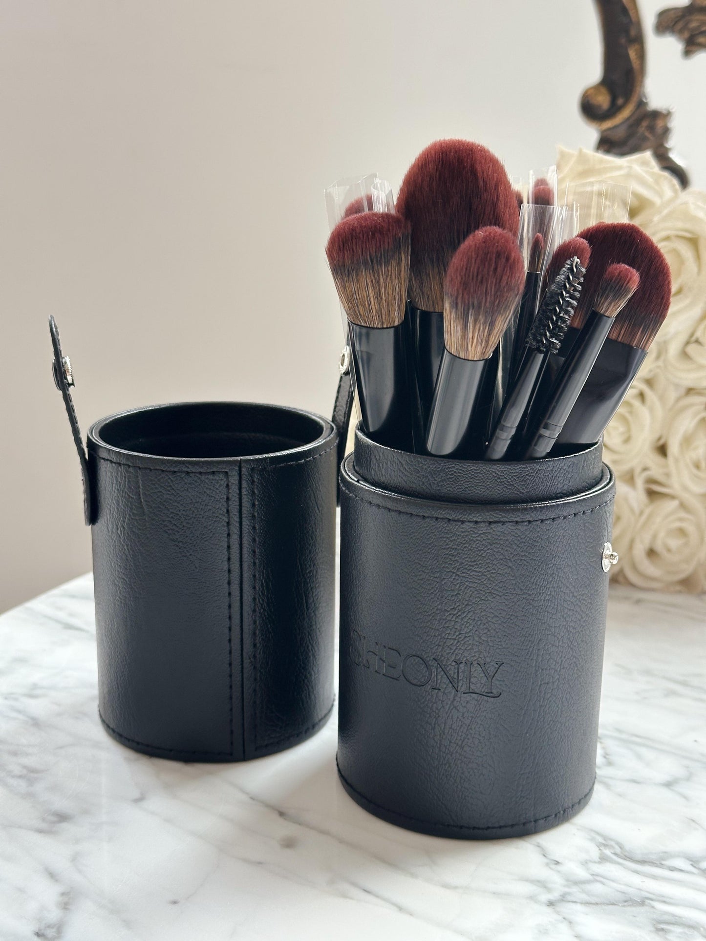 SHEONLY Makeup Brush Set Aurora 18 Pcs Professional Makeup Brush Set for Foundation, Powder, Concealers, Eye Shadows, Blush