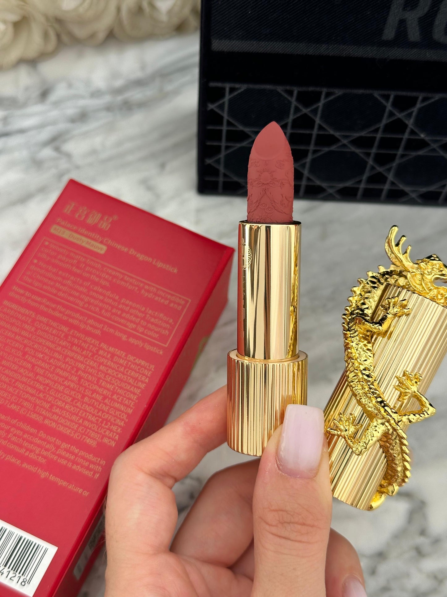 ZEESEA Palace Identity Gilt Gold Dragon Velvet Lipstick