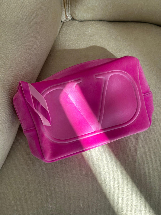 VALENTINO Pink Cosmetic Pouch