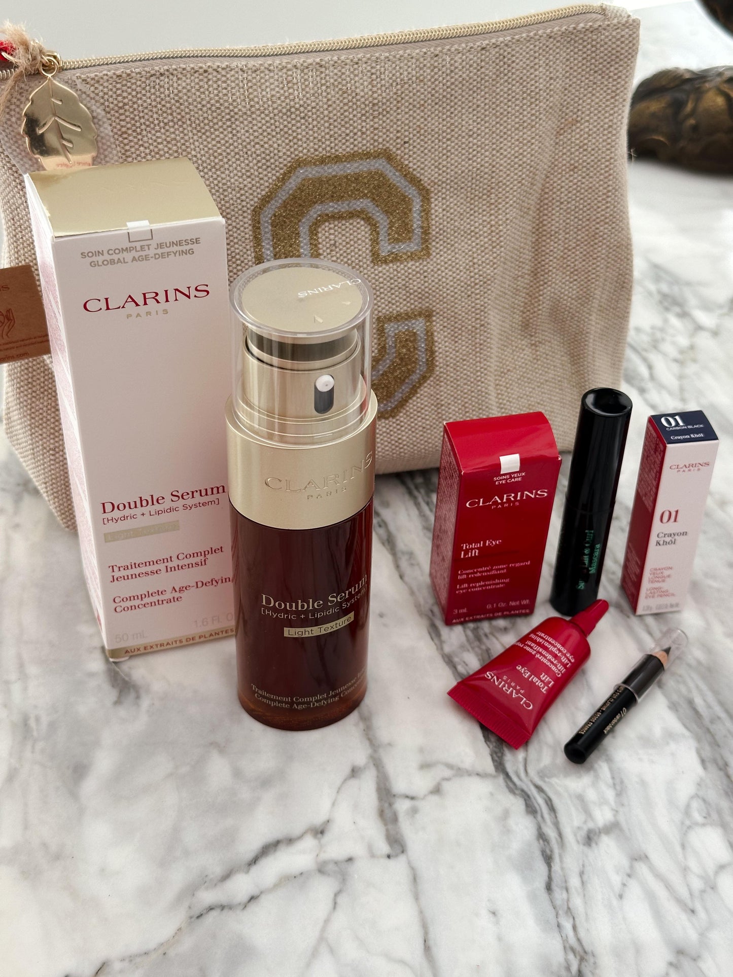 CLARINS Rituale Double Serum Light Texture - Gift Set 5 Pieces