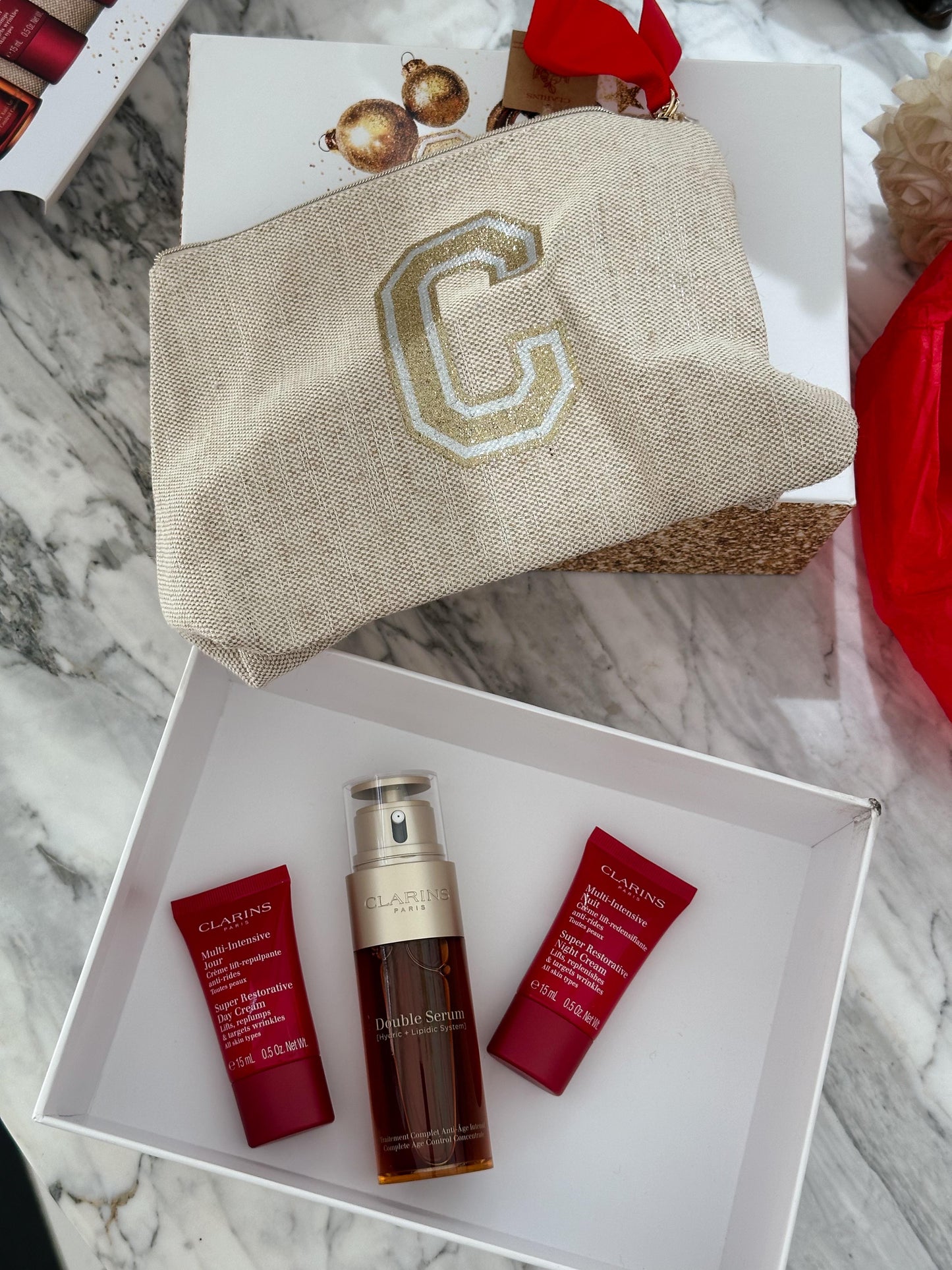 CLARINS Double Serum & Multi-Intensive Ritual Set - Gift Set 4 Pieces