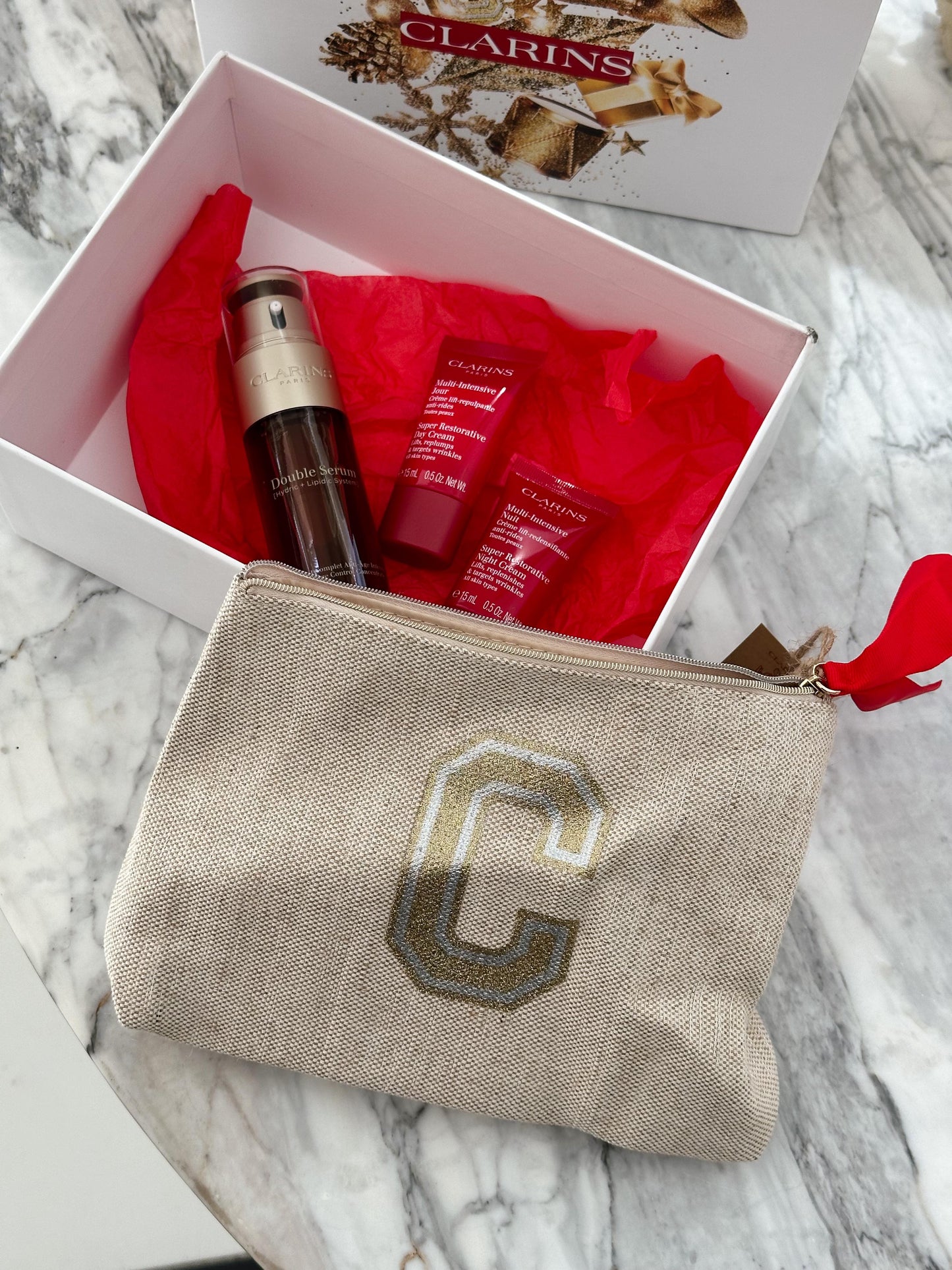 CLARINS Double Serum & Multi-Intensive Ritual Set - Gift Set 4 Pieces