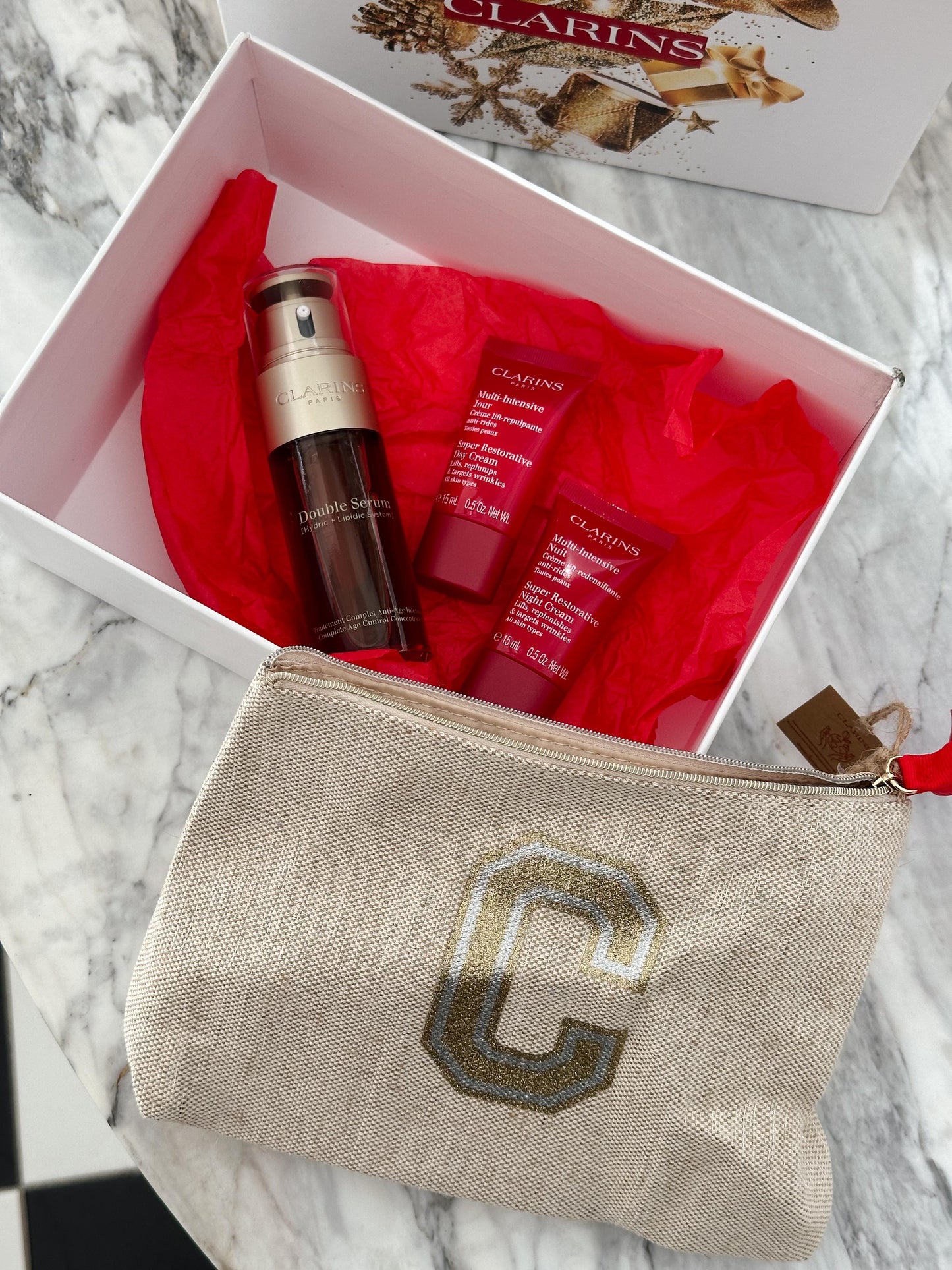 CLARINS Double Serum & Multi-Intensive Ritual Set - Gift Set 4 Pieces