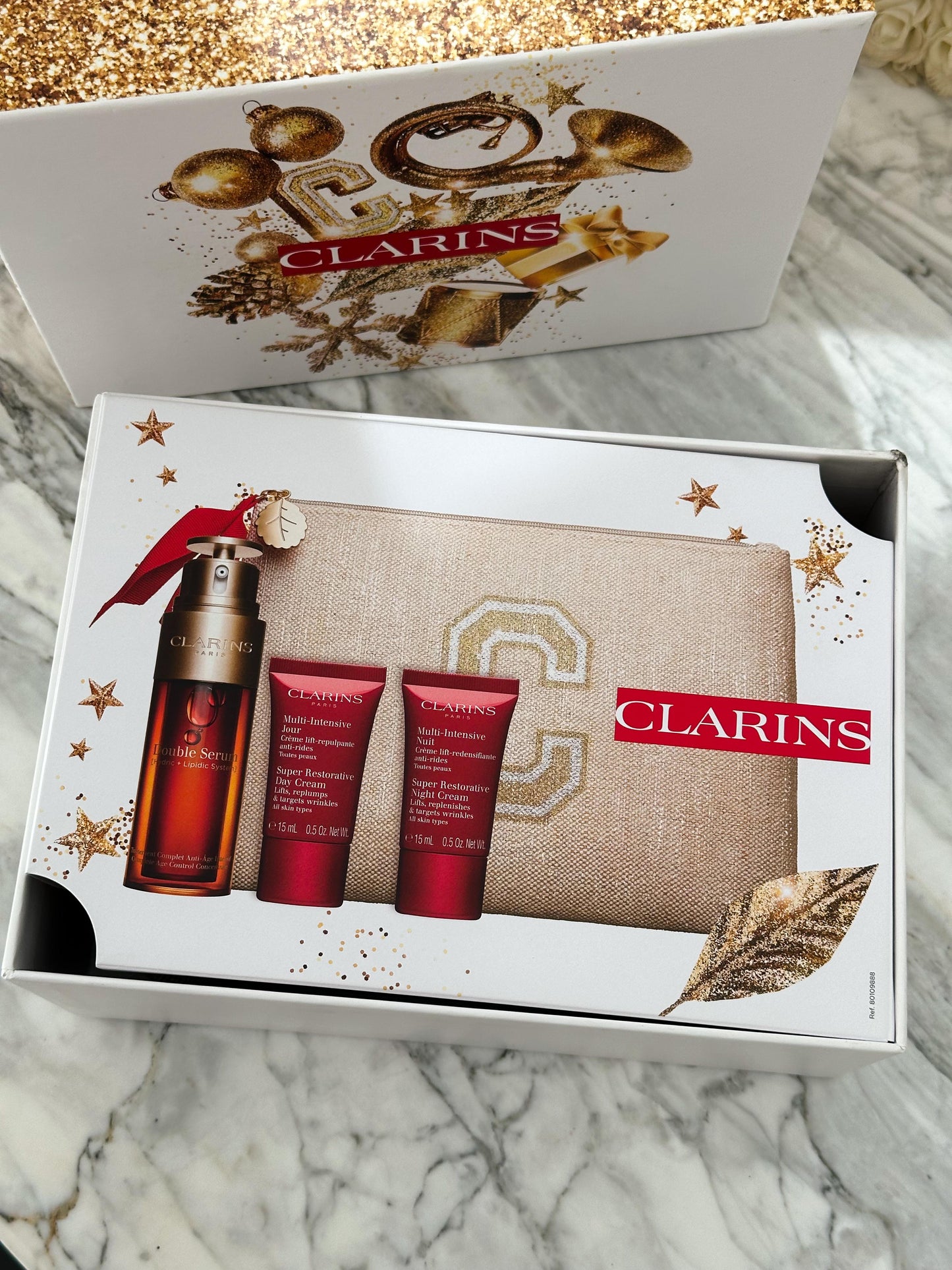 CLARINS Double Serum & Multi-Intensive Ritual Set - Gift Set 4 Pieces