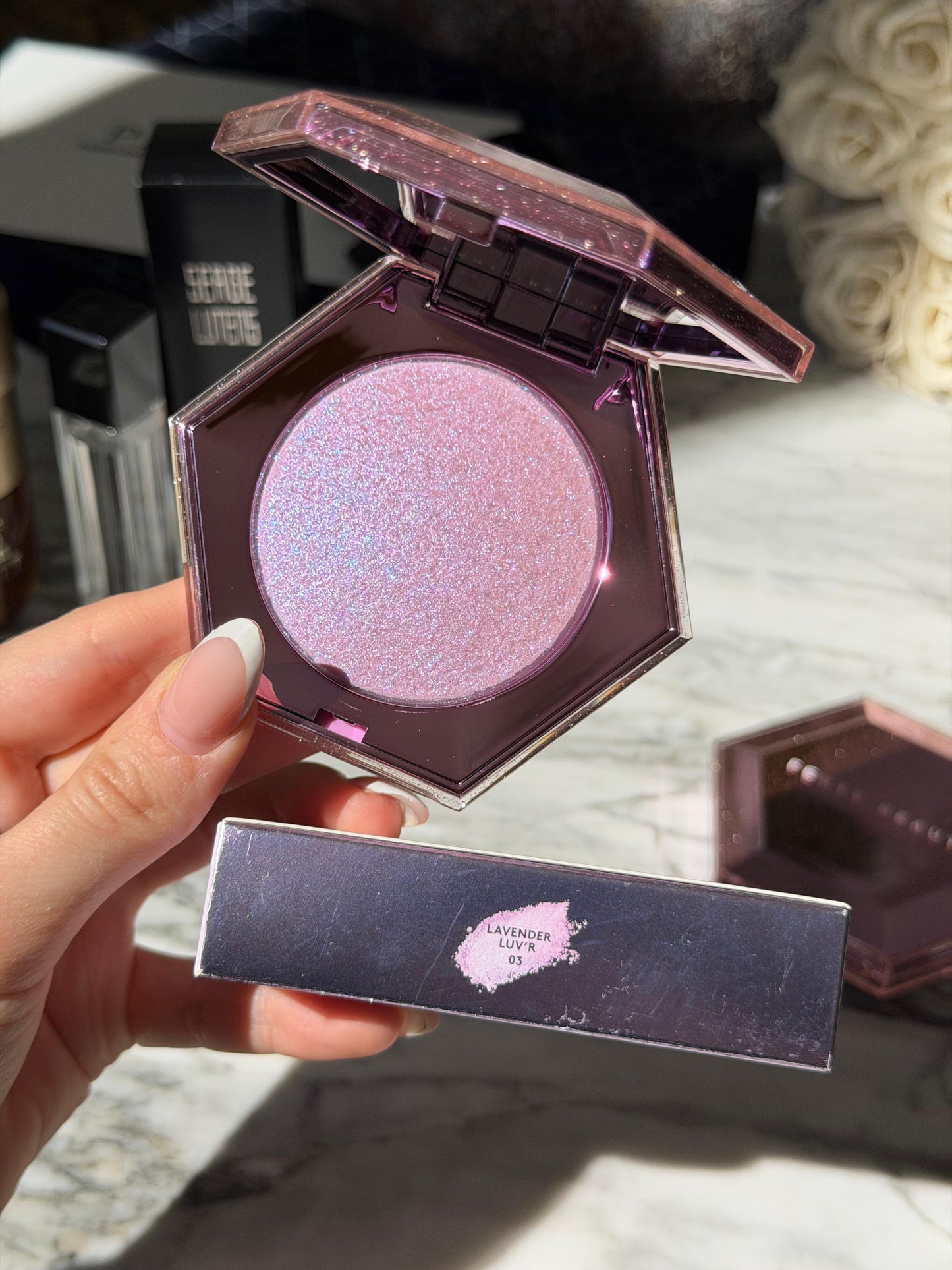 FENTY BEAUTY Diamond Bomb All-Over Diamond Veil Highlighter - Lavender Luv’r